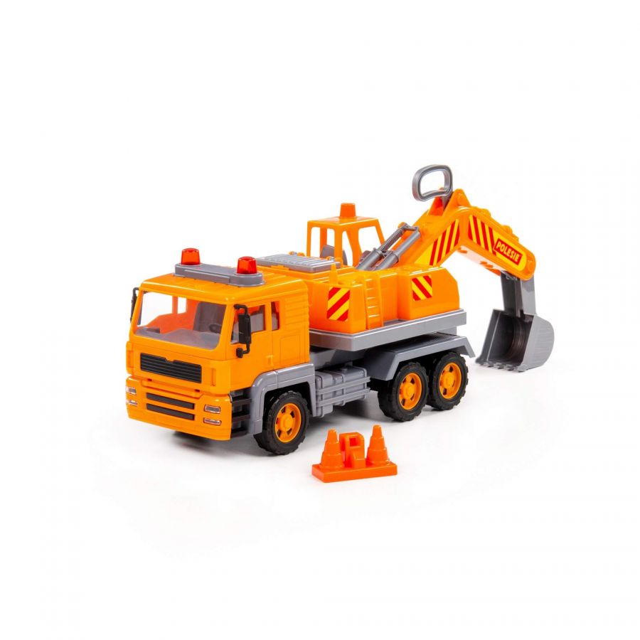 "Алмаз", автомобиль-экскаватор №2 инерционный (в коробке)