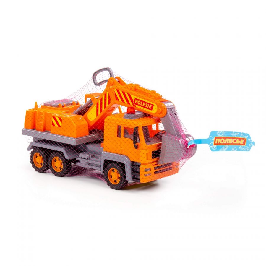 "Алмаз", автомобиль-экскаватор №2 инерционный (в сеточке)