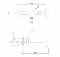 Смеситель ABBER Wasser Kreis AF81121RG для раковины скрытого монтажа, розовое золото схема 2