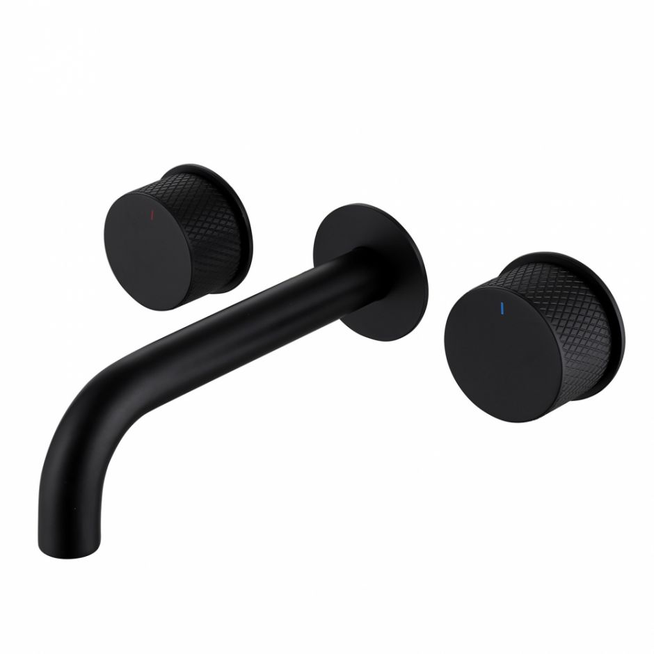 Изображение Смеситель ABBER Wasser Kreis AF81122B для раковины скрытого монтажа, черный матовый