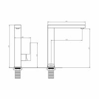 Смеситель ABBER Daheim AF8214B для кухни, черный матовый схема 2