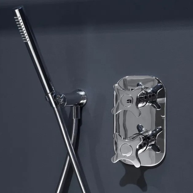 Изображение Термостатический смеситель Antonio Lupi Timbro TB602 с распределителем на два выхода