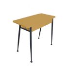 АХИЛЕС Стол на конусных опорах, нерегулируемый 1-местный (ЛДСП Оранжевый)