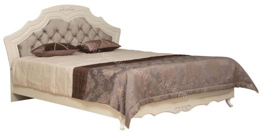 Спальный гарнитур Кантри (патина), Вудлайн кремовый/Сандал белый
