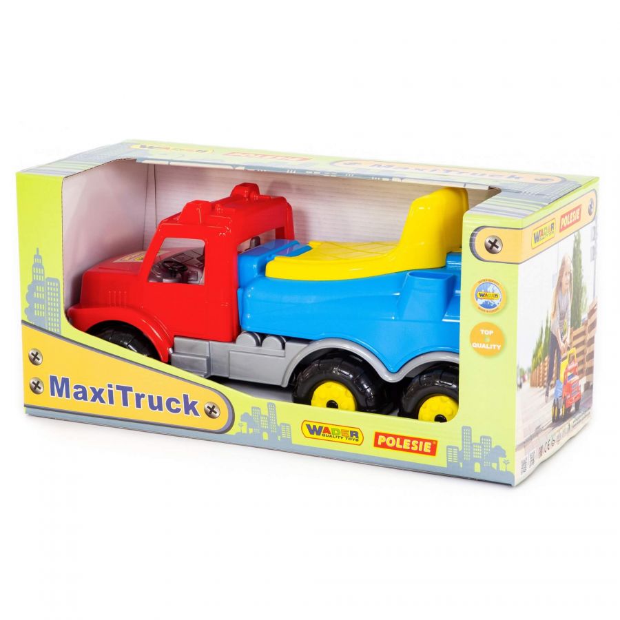 Каталка-автомобиль "Буран" №2 (красно-голубая) (в коробке)