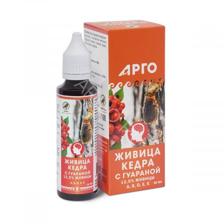 Живица кедра 12,5% с гуараной