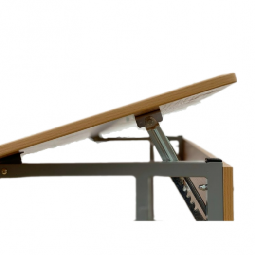 УМНИК Стол нерегулируемый 1-местный (Синий металлокаркас)