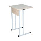УМНИК Стол нерегулируемый 1-местный (Белый металлокаркас)