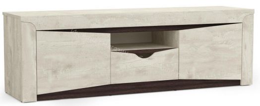 Тумба под ТВ 33.17 Лючия, Бетон пайн белый/Венге