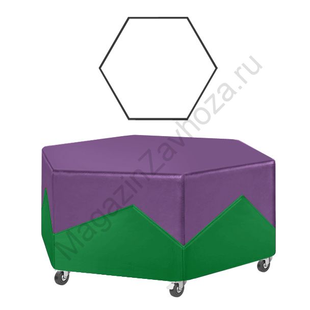 БАНКЕТКА 42 ШЕСТИУГОЛЬНИК (1100) ОФИС