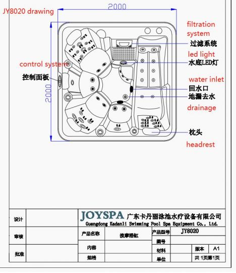 Мини спа-бассейн JOY SPA jy 8020 ФОТО