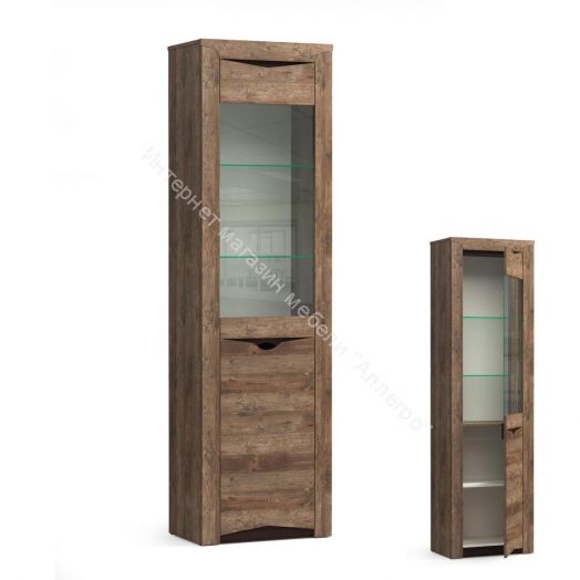 Шкаф - пенал 33.14 - 01 Лючия, Кейптаун/Венге