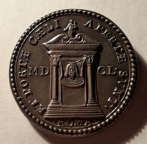 1/2 пиастра 1650 Ватикан RARE Медаль UNC