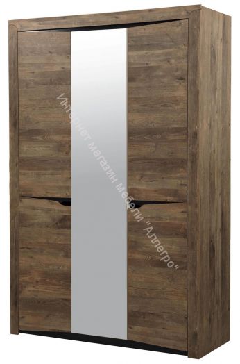 Шкаф для одежды 33.02 Лючия (3 - х дверный), Кейптаун/Венге