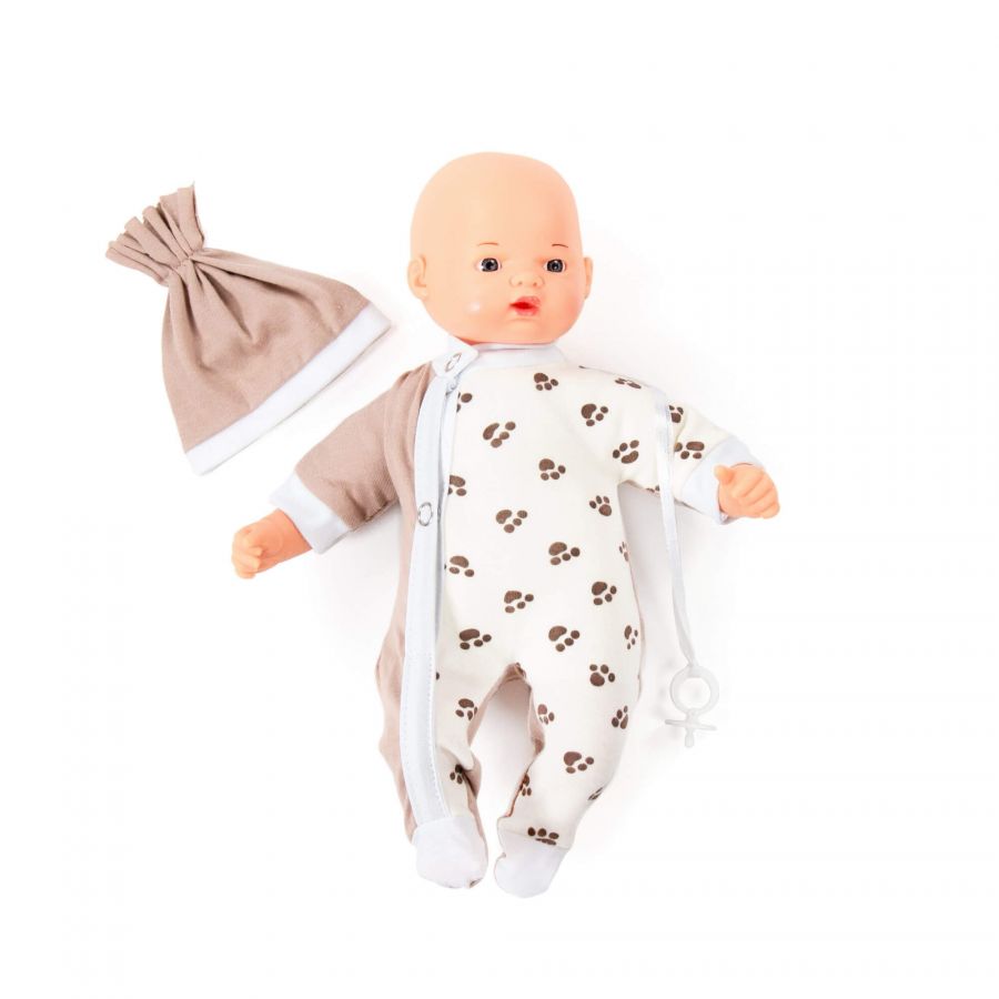 Пупс мягконабивной "Милый" (28 см) с соской (в коробке)