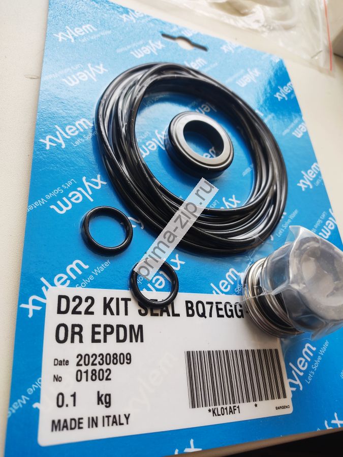 KL01AF1 Комплект торцевых уплотнений D22 BQ1EGG+OR EPDM Lowara LNEE, NSCE