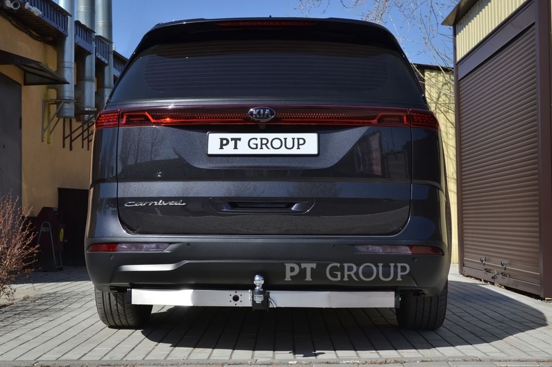 ТСУ /съемный квадрат/ с НЕРЖ накладкой KIA Carnival 2020-