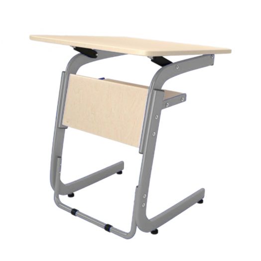 АТЛАНТ-ПРЕМИУМ Стол регулируемый 1-местный (Серый металлокаркас)