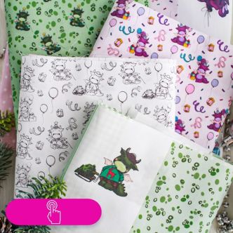 Ткани с дракончиками