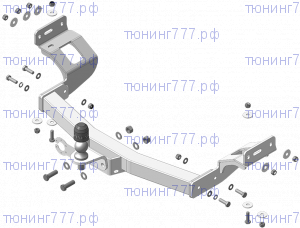 Фаркоп (тсу), ZincaR, на Mitsubishi Pajero Sport III