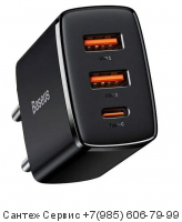 CCXJ-Е01 Зарядное устройство сетевое Baseus Compact 30W EU 1USB/1C, черное.