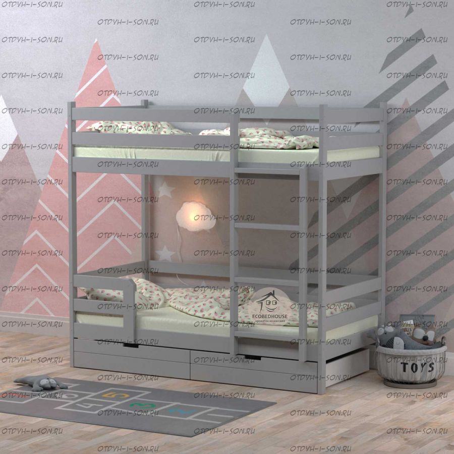 Кровать двухъярусная  Меган 1 Fairy Tail массив березы