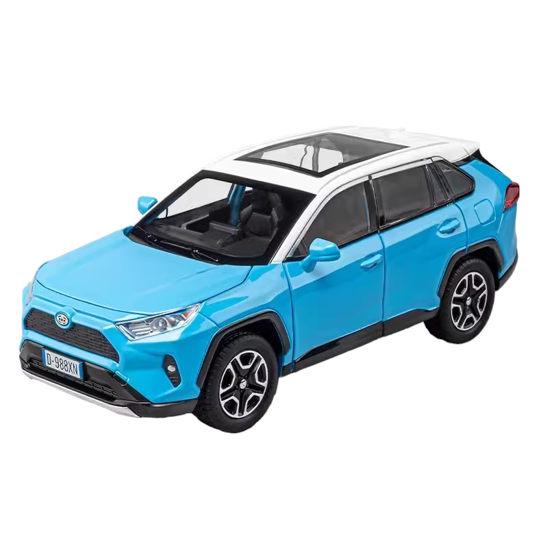 Модель металлическая Toyota RAV-4 1:24 звук, свет, клаксон (24301)