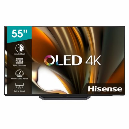Телевизор Hisense 55A85H, OLED, 4K Ultra HD, черный