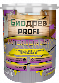 Биодрев PROFI «INTERIOR 2в1» Красковия 1кг Износостойкая Матовая Краска для Мебели, Окон и Дверей / Красковия