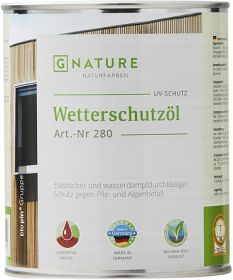 Защитное Масло Gnature 280 Wetterschutzol 2.5л 2307 для Наружных, Деревянных Фасадов.