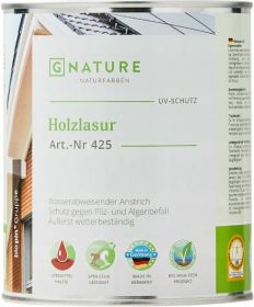 Масло-Лазурь для Дерева Gnature 425 Holzschutz Ol-Lasur 0.375л 2074 Венге для Защиты и Окраски Деревянных Фасадов Внутри и Снаружи.