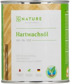Масло с Твердым Воском Gnature 255 Hartwachsol 0.75л Износоустойчивое для Пола по Дереву.