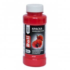Краска Колеровочная Dali 0.25л Алый Акриловая / Дали.