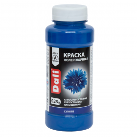 Краска Колеровочная Dali 0.25л Синий Акриловая / Дали.