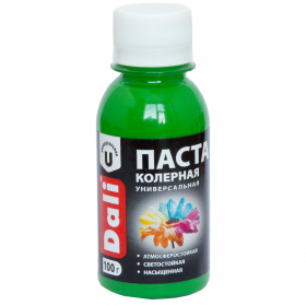 Паста Колерная Dali 0.1кг Зеленое Яблоко Универсальная / Дали.