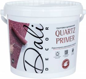 Грунтовка Адгезионная Dali Decor Quartz Primer 6кг Белая с Кварцевым Наполнителем / Дали Декор Кварц Праймер.