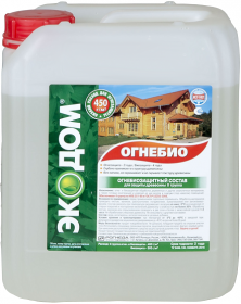Огнебиозащита Экодом Огнебио 10кг Комплексная от Возгорания (II гр.) Бесцветная.