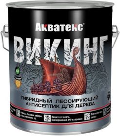 Антисептик для Дерева Акватекс Викинг 0.75л Орех Гибридный, Лессирующий.