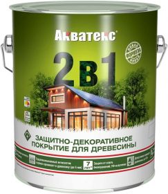 Антисептик Акватекс 2в1 9л Орех для Внутренних и Наружных Работ.