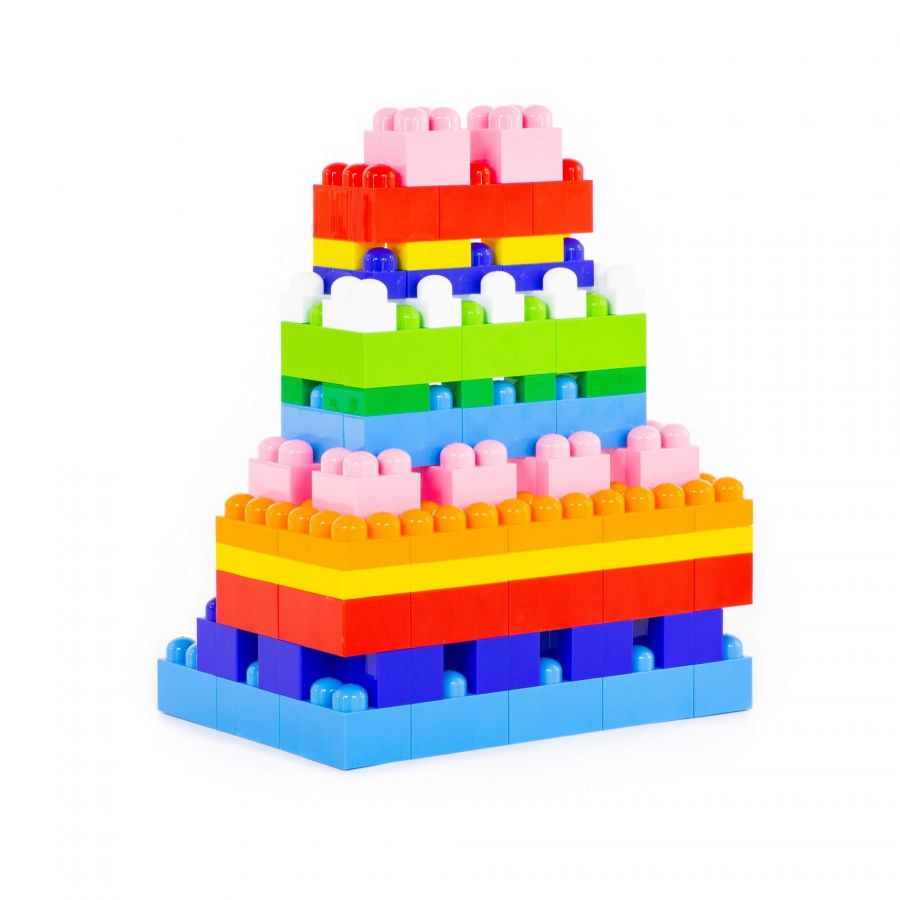 Конструктор "Великан" (144 элемента) (в контейнере)