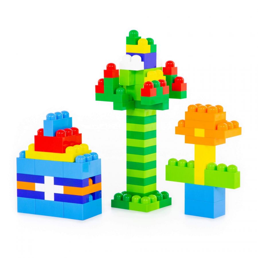 Конструктор "Великан" (144 элемента) (в контейнере)