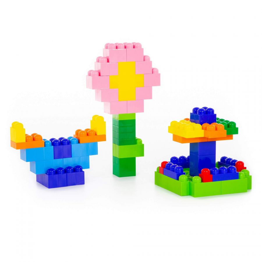 Конструктор "Великан" (204 элемента) (в контейнере)