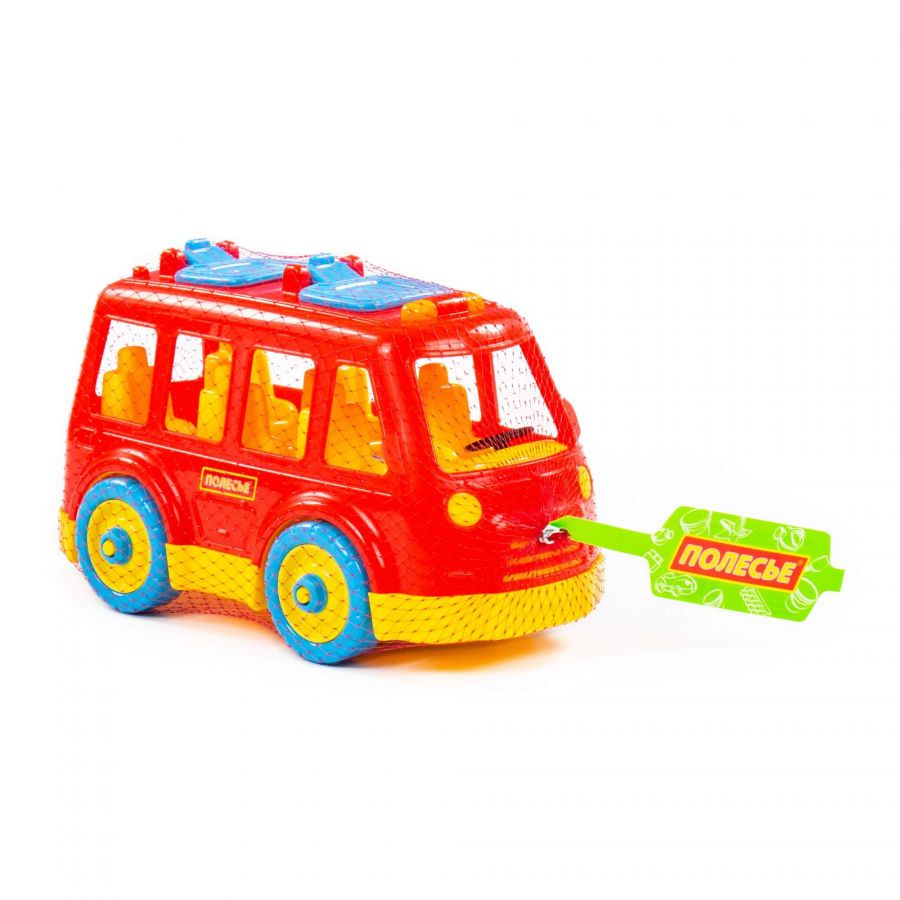 Конструктор-транспорт "Автобус" (26 элементов) (в сеточке)