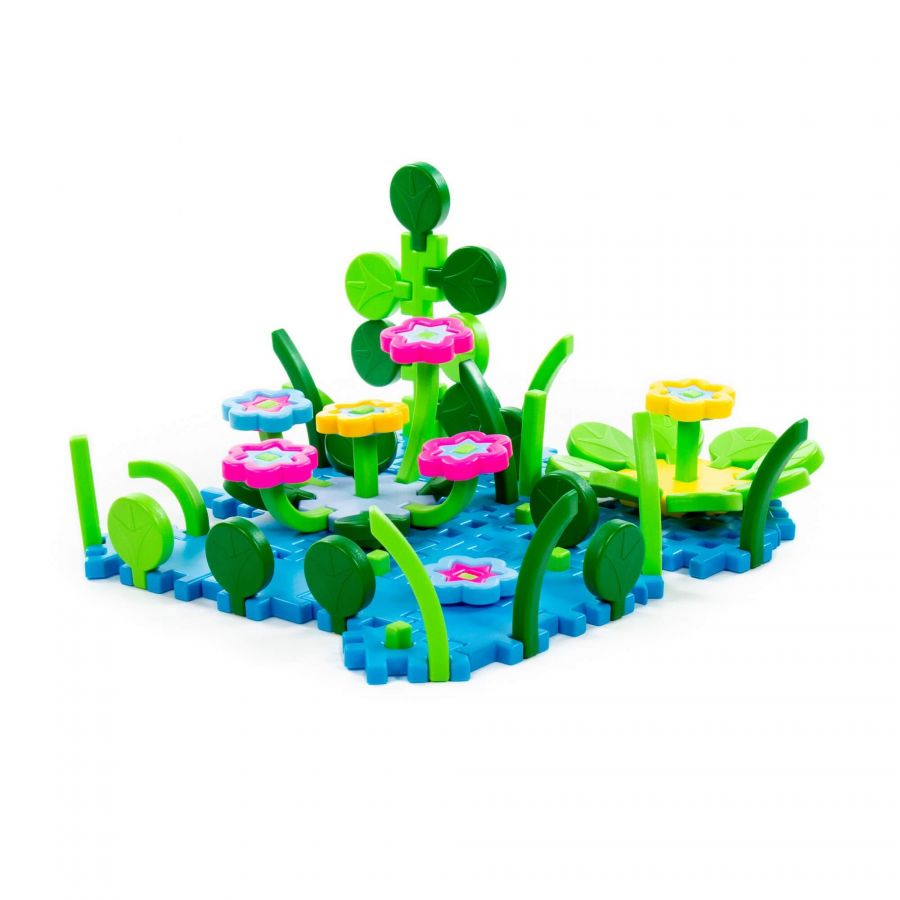 Конструктор "Флора 2" (91 элемент) (в мешке)