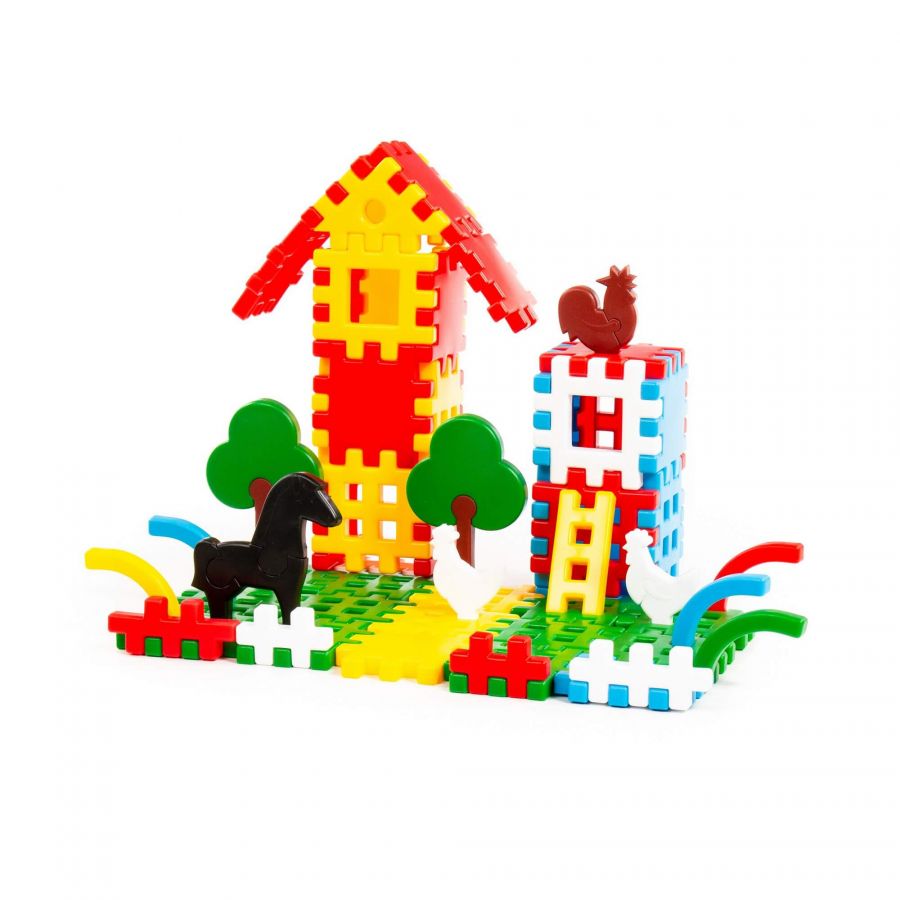 Конструктор "Фермер" (112 элементов) (в коробке)