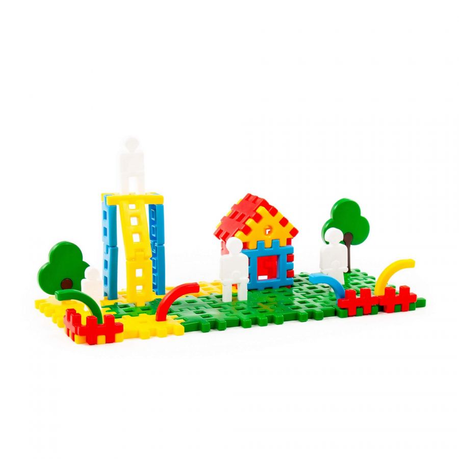 Конструктор "Луна-парк 1" (118 элементов) (в ведёрке)