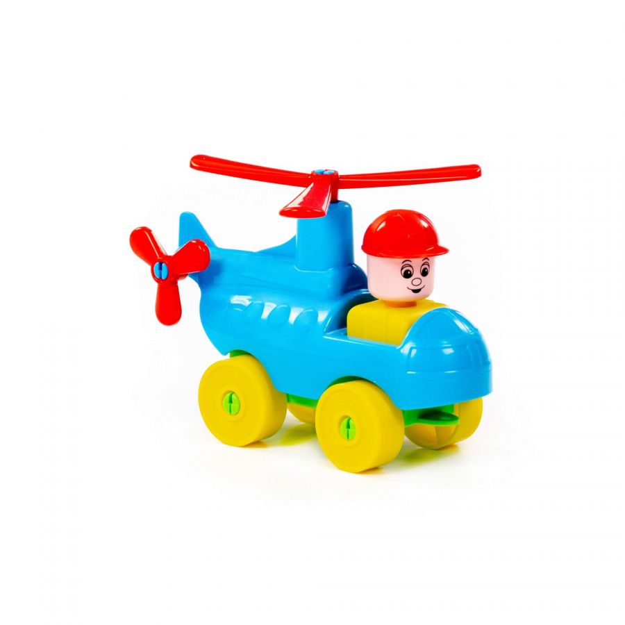 Конструктор "Юный путешественник" - Вертолёт (11 элементов) (в пакете)