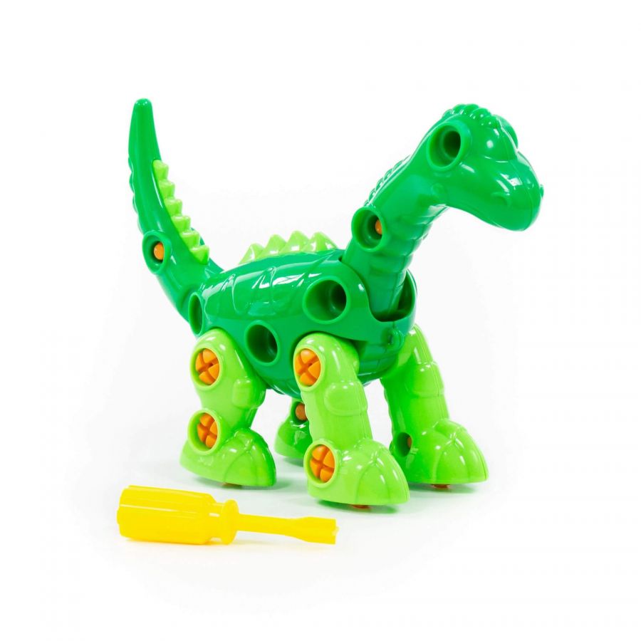 Конструктор-динозавр "Диплодок" (35 элементов) (в коробке)