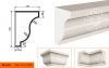 Карниз Фасадный Lepninaplast  КВ-160/1  В160хШ110хД2000 мм / Лепнинапласт