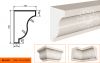 Карниз Фасадный Lepninaplast  КВ-160/1  В160хШ110хД2000 мм / Лепнинапласт.